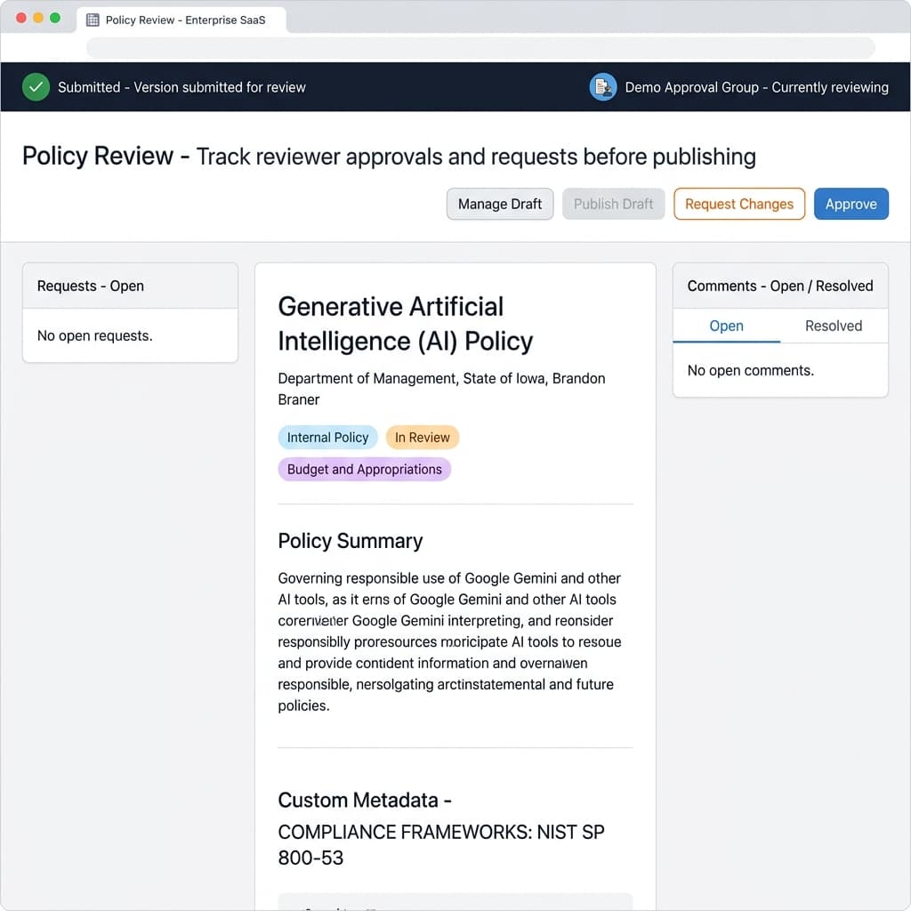 MOSI document review interface