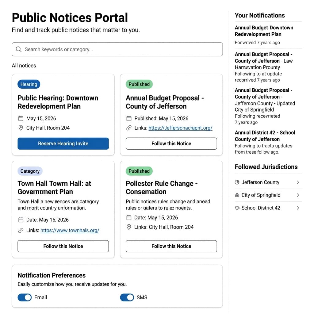 NOTISS citizen portal